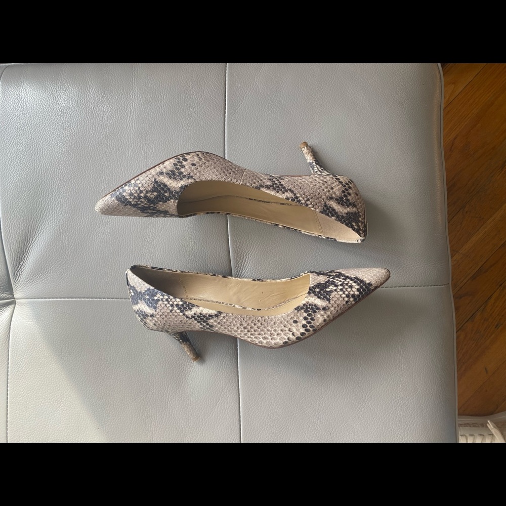 Coach Snakeskin Heels
